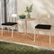 Set of 2 Square Waterproof Seat Chair Cushions Perfect for Dining Chairs or Patio Chairs